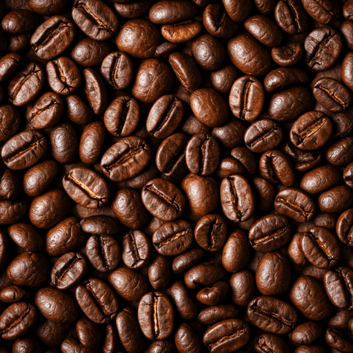 Coffee bean texture